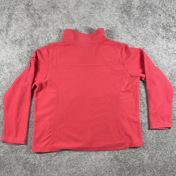 Columbia Jacket Womens 1X Fleece Zip Up Pockets Outdoors Hiking Coral Pink - Picture 9 of 14